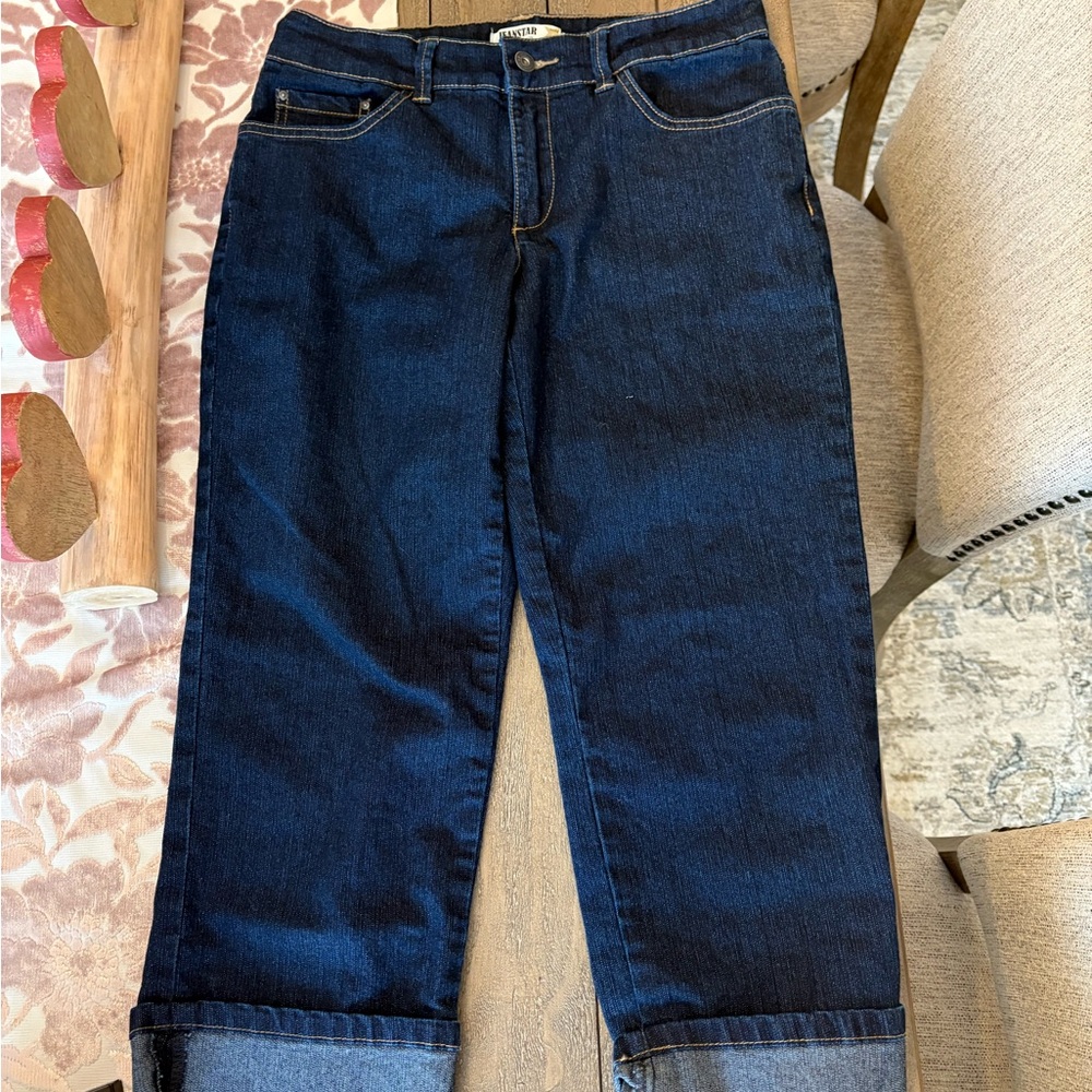 Jeanstar cropped jeans with cuff size 6